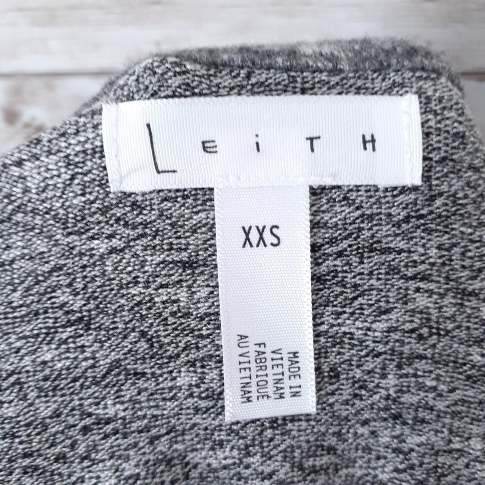 Leith Puff Sleeve Mini Dress XXS Grey Melange 491 - Picture 4 of 5